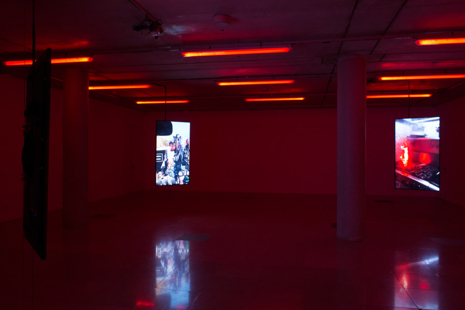 Installation view, Martine Syms, Ugly Plymouths, Carré d'Art - Musée d'art contemporain, Nîmes, 9 May – 17 September 2023  © Martine Syms. Courtesy the Artist and Carré d'Art - Musée d'art contemporain, Nîmes.  Photo: Cedrick Eymenier