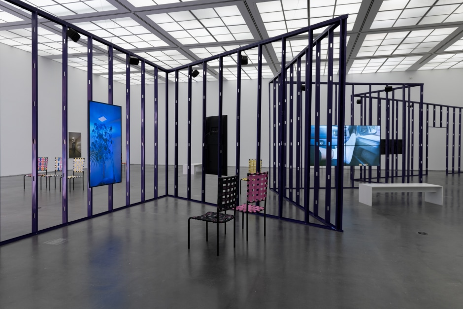 Installation view, Martine Syms, She Mad: Season One, MCA Museum of Art, Chicago, Chicago, 2 July 2022 - 12 February 2023  © Martine Syms. Courtest the Artist and Sadie Coles HQ, London.  Photo: Nathan Keay / MCA Museum of Art, Chicago.