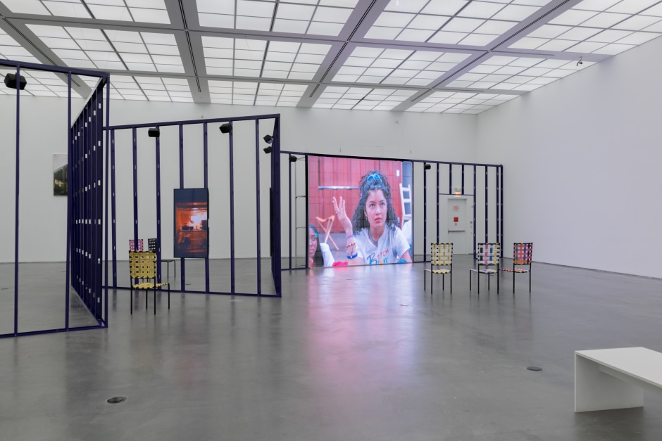 Installation view, Martine Syms, She Mad: Season One, MCA Museum of Art, Chicago, Chicago, 2 July 2022 - 12 February 2023  © Martine Syms. Courtest the Artist and Sadie Coles HQ, London.  Photo: Nathan Keay / MCA Museum of Art, Chicago.