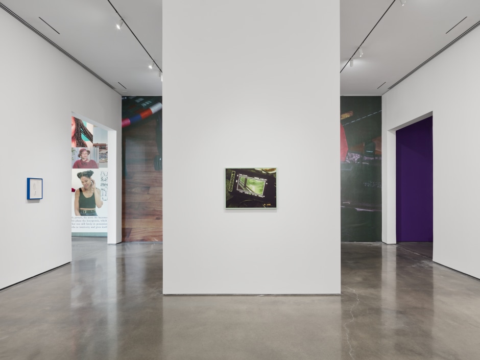 Installation view, Martine Syms, Grio College, Hessel Museum of Art, CCS Bard, New York, 25 June - 27 November 2022  © Martine Syms. Courtesy of the Artist; Sadie Coles HQ, London; and Bridget Donahue, New York.  Photo: Olympia Shannon