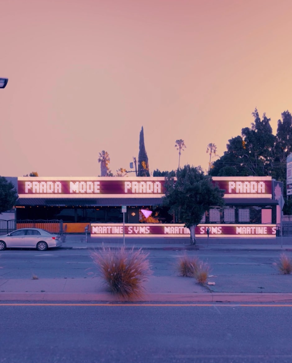 Installation view, Martine Syms, HelLA World, Prada Mode, Genghis Cohen, Los Angeles, 16-17 February 2022