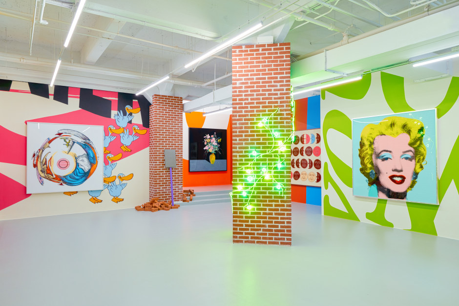 Installation view, Alex Da Corte, The Street, Rosenwald-Wolf Gallery at University of the Arts, Philadelphia, 13 January - 10 March 2023  © Alex Da Corte. Courtesy of the Artist and University of the Arts, Philadelphia PA.  Photo: Natalie Piserchio