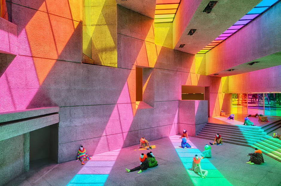 Installation view, Ugo Rondinone, vocabulary of solitude, Museo Tamayo, Mexico City, 04 June - 04 September 2022  © Ugo Rondinone. Courtesy of Museo Tamayo, Mexico City.  Photo: Gerardo Landa and Eduardo López (GLR Estudio)
