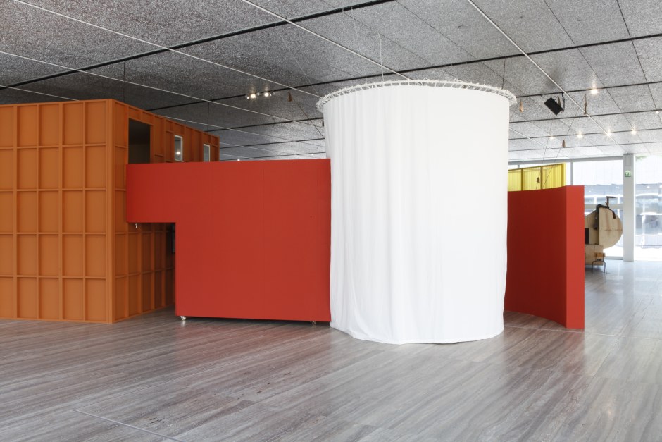 Installation view, John Bock, The Next Quasi-Complex, Fondazione Prada, Milan, 18 July – 24 September 2018  © John Bock. Courtesy Fondazione Prada, Milan and Sadie Coles HQ, London  Photography: Jacopo Adalberto Farina