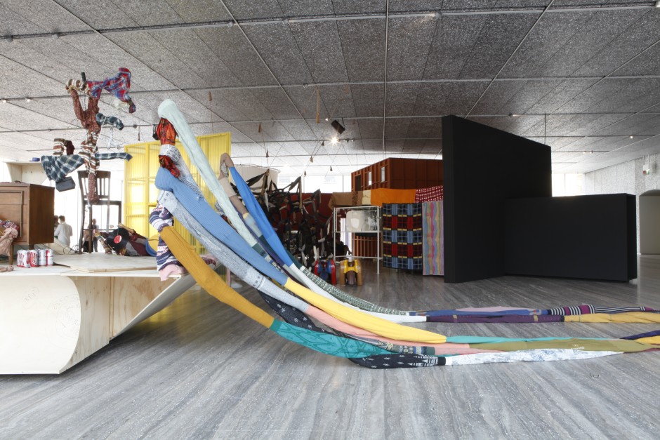 Installation view, John Bock, The Next Quasi-Complex, Fondazione Prada, Milan, 18 July – 24 September 2018  © John Bock. Courtesy Fondazione Prada, Milan and Sadie Coles HQ, London  Photography: Jacopo Adalberto Farina