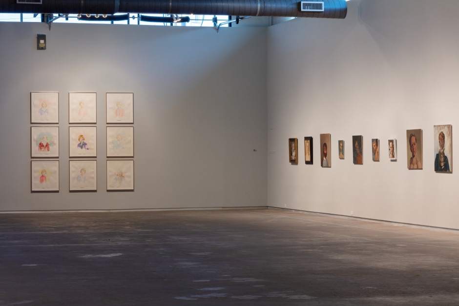 Installation view, John Currin, My Life as a Man, Dallas Contemporary, Dallas TX, 15 September - 22 December 2019  © John Currin. Courtesy the Artist and Sadie Coles HQ, London.  Photo: Kevin Todora