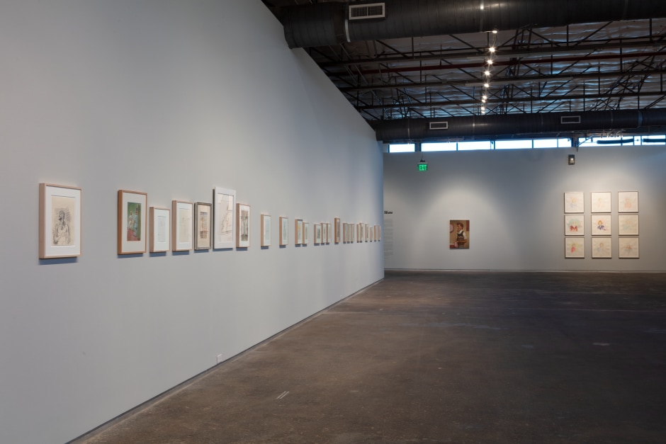 Installation view, John Currin, My Life as a Man, Dallas Contemporary, Dallas TX, 15 September - 22 December 2019  © John Currin. Courtesy the Artist and Sadie Coles HQ, London.  Photo: Kevin Todora