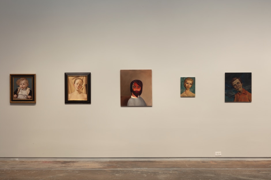 Installation view, John Currin, My Life as a Man, Dallas Contemporary, Dallas TX, 15 September - 22 December 2019  © John Currin. Courtesy the Artist and Sadie Coles HQ, London.  Photo: Kevin Todora