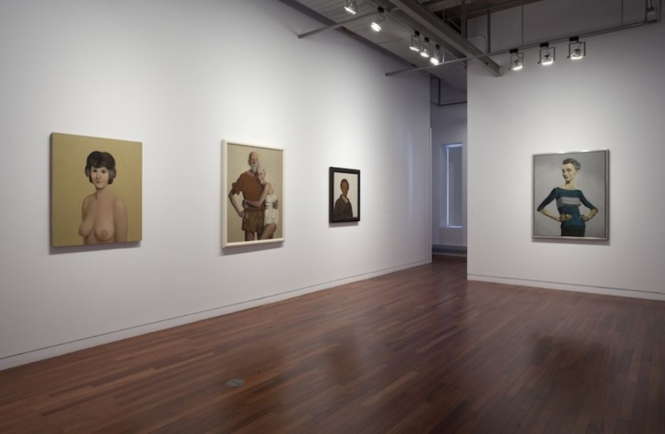 Installation view, John Currin, PHI Foundation for Contemporary Art, Canada, 30 June - 13 November, 2011  © John Currin. Courtesy the Artist and DHC Art Foundation, Montreal.