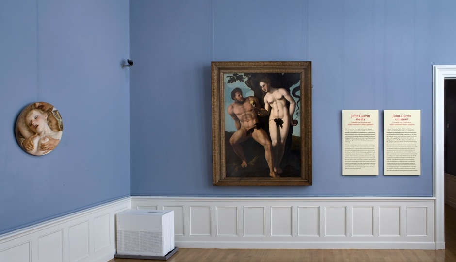 Installation view, John Currin, Frans Hals Museum, Haarlem, The Netherlands, 7 Ocfober 2011 - 8 January 2012  © John Currin. Courtesy the Artist and Frans Hals Museum, Haarlem.  Photo: GJR