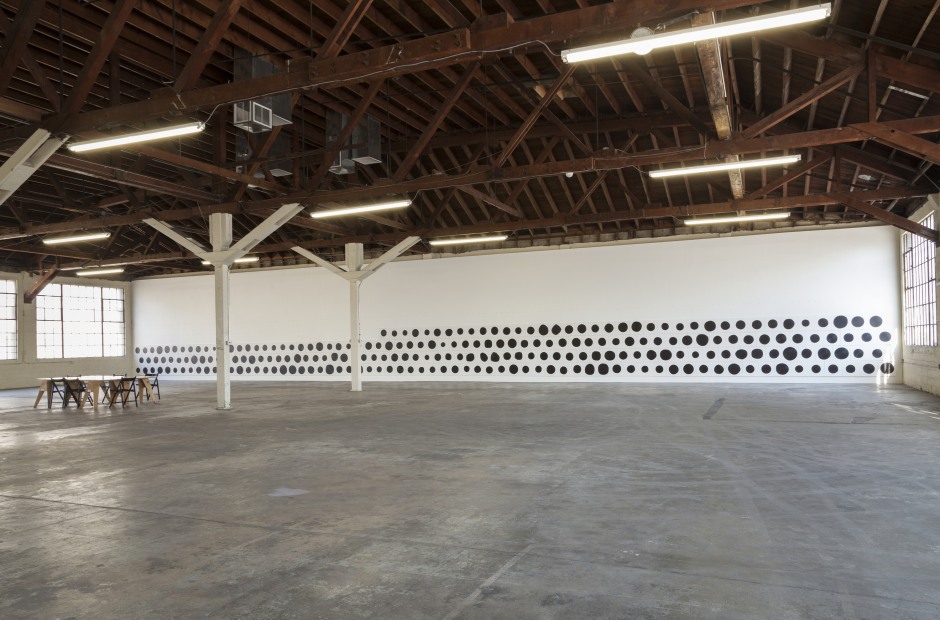 Installation view, 590 Dots, 365 Mission, Los Angeles, 20 Sept - 18 October 2014  © Jonathan Horowitz. Courtesy of the Artist.