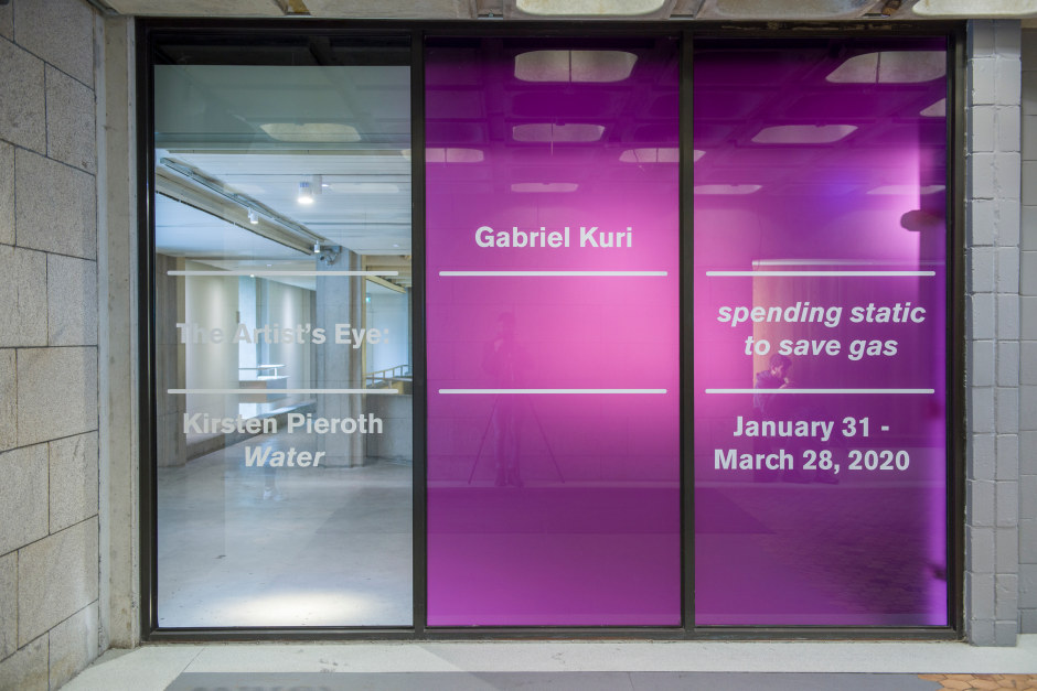 Installation view, Gabriel Kuri, spending static to save gas, The Douglas Hyde Gallery, 31 January - 12 September 2020  © Gabriel Kuri. Courtesy of the artist and the Douglas Hyde Gallery.  Photo: Louis Haugh