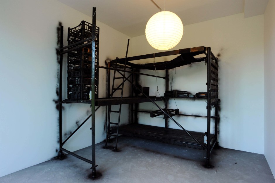 Installation view, Klara Liden, Serpentine South Gallery, London, 07 October - 07 November 2010  © Klara Liden. Courtesy of the Artist and Serpentine Gallery, London.  Photo: Gautier Deblonde