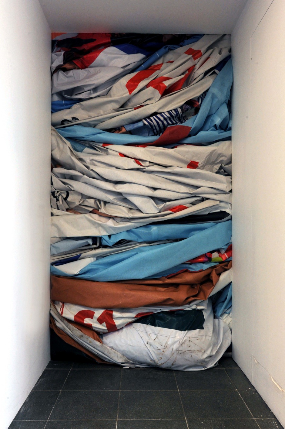 Installation view, Klara Liden, Serpentine South Gallery, London, 07 October - 07 November 2010  © Klara Liden. Courtesy of the Artist and Serpentine Gallery, London.  Photo: Gautier Deblonde