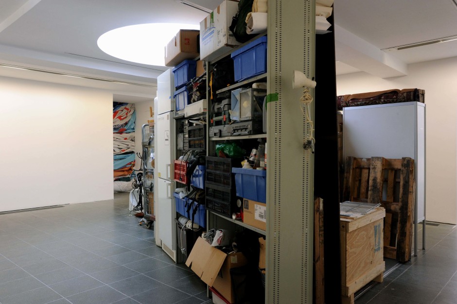 Installation view, Klara Liden, Serpentine South Gallery, London, 07 October - 07 November 2010  © Klara Liden. Courtesy of the Artist and Serpentine Gallery, London.  Photo: Gautier Deblonde