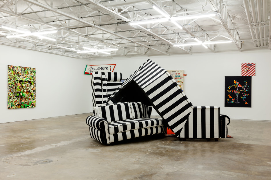 Installation view, Borna Sammak, America, Nice Place, Dallas Contemporary, Dallas, 16 April – 21 August 2022  © Borna Sammak. Courtesy of the Artist and Dallas Contemporary TX.  Photo: Kevin Todora