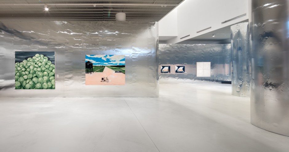 Installation view, Wilhelm Sasnal, Such a Landscape, POLIN Museum, Warsaw, Poland, 17 June 2021 - 10 January 2022  © Wilhelm Sasnal, courtesy of the Artist and POLIN Museum, Warsaw.  Photo: Maciek Jazwiecki