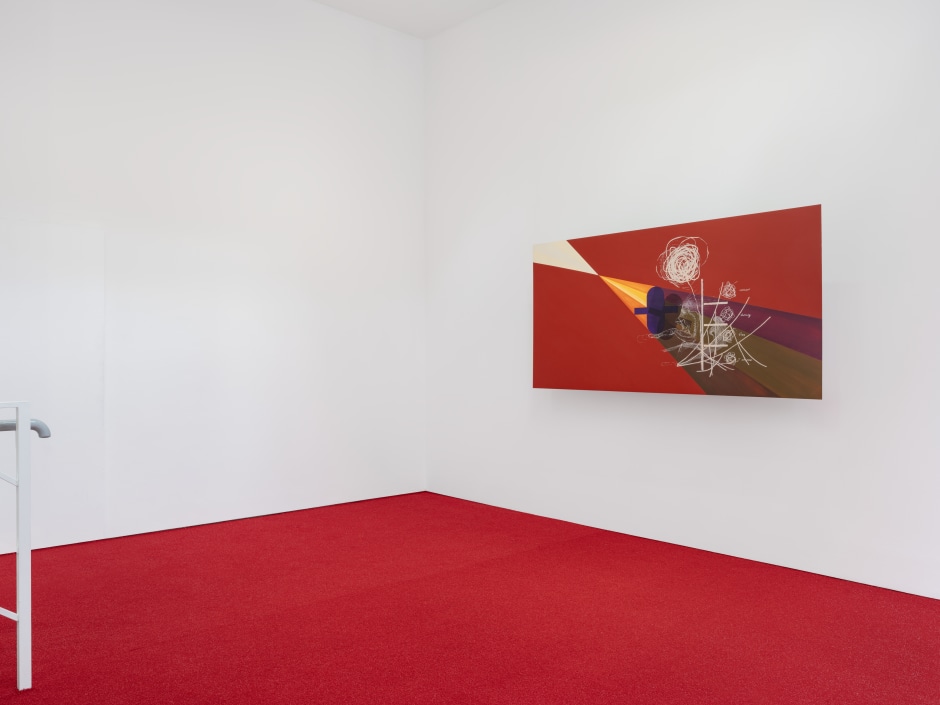 Installation view, Matthew Barney, SECONDARY: light lens parallax, Sadie Coles HQ, 62 Kingly Street, London W1, 24 May - 17 August 2024  © Matthew Barney. Courtesy of the Artist and Sadie Coles HQ, London.  Photo: Eva Herzog