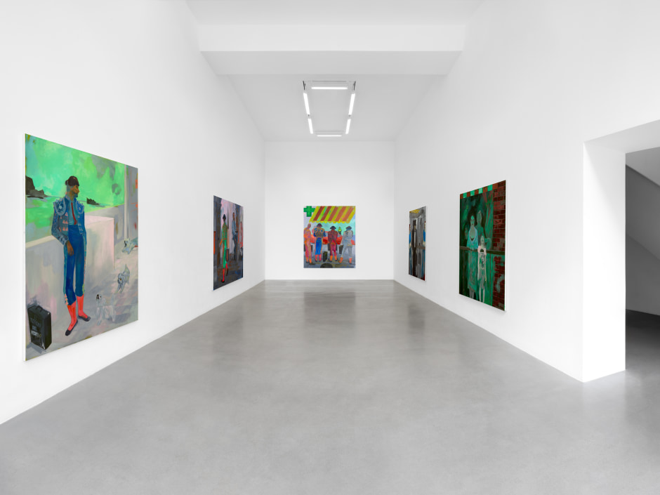 Installation view, Georgia Gardner Gray, La Morosa Española, Sadie Coles HQ, Davies Street, London, 11 May - 15 June 2024  © Georgia Gardner Gray. Courtesy of the Artist and Sadie Coles HQ, London.  Photo: Arthur Gray