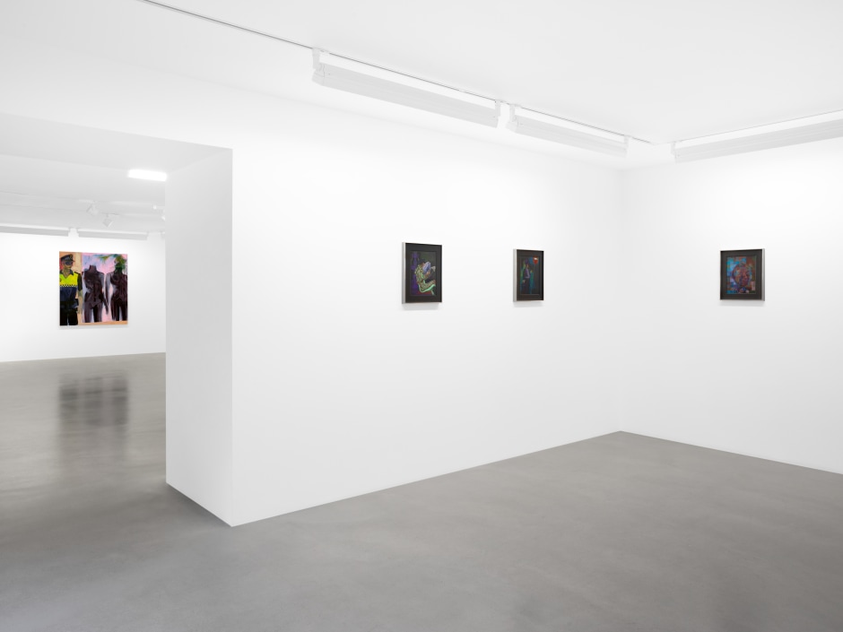 Installation view, Georgia Gardner Gray, La Morosa Española, Sadie Coles HQ, Davies Street, London, 11 May - 15 June 2024  © Georgia Gardner Gray. Courtesy of the Artist and Sadie Coles HQ, London.  Photo: Arthur Gray