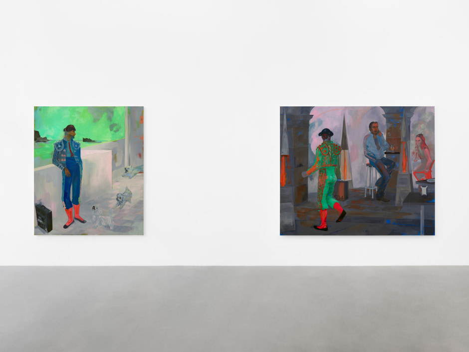 Installation view, Georgia Gardner Gray, La Morosa Española, Sadie Coles HQ, Davies Street, London, 11 May - 15 June 2024  © Georgia Gardner Gray. Courtesy of the Artist and Sadie Coles HQ, London.  Photo: Arthur Gray