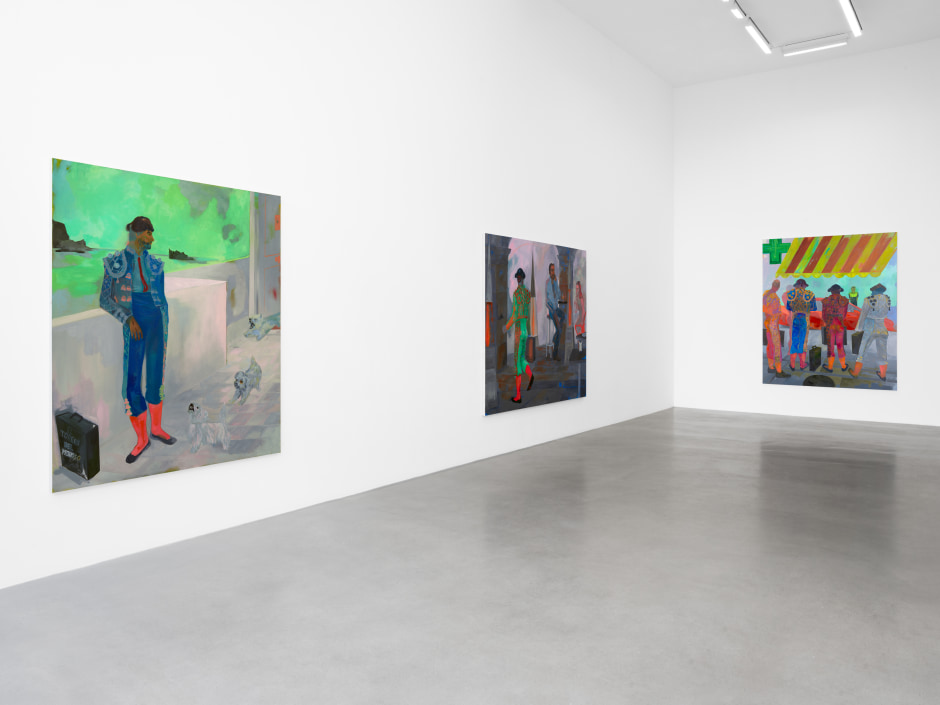 Installation view, Georgia Gardner Gray, La Morosa Española, Sadie Coles HQ, Davies Street, London, 11 May - 15 June 2024  © Georgia Gardner Gray. Courtesy of the Artist and Sadie Coles HQ, London.  Photo: Arthur Gray