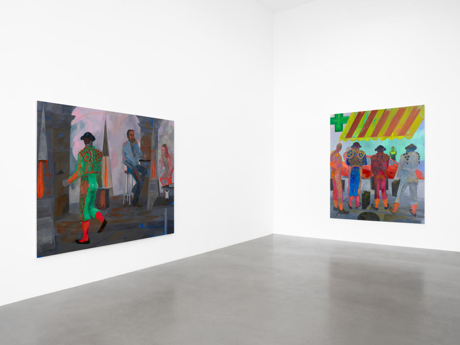 Installation view, Georgia Gardner Gray, La Morosa Española, Sadie Coles HQ, Davies Street, London, 11 May - 15 June 2024  © Georgia Gardner Gray. Courtesy of the Artist and Sadie Coles HQ, London.  Photo: Arthur Gray