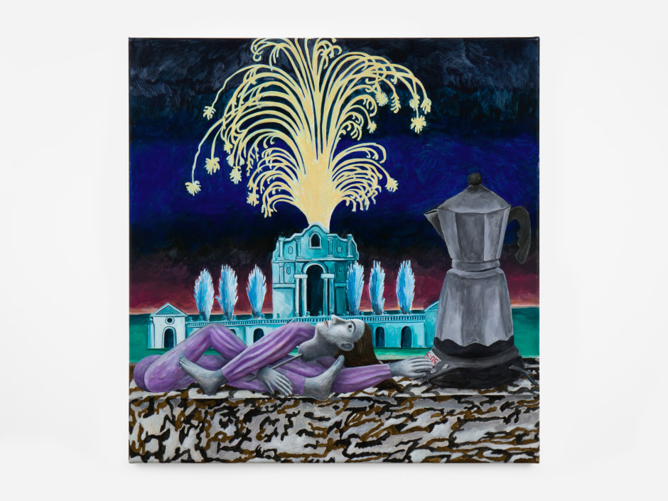 Agnes Scherer  tbc, 2024  acrylic on canvas  85.3 x 82 x 2.4 cm; 33 ⅝ x 32 ¼ x 1 in  © Agnes Scherer. Courtesy of the Artist and Sadie Coles HQ, London.  Photo: Katie Morrison