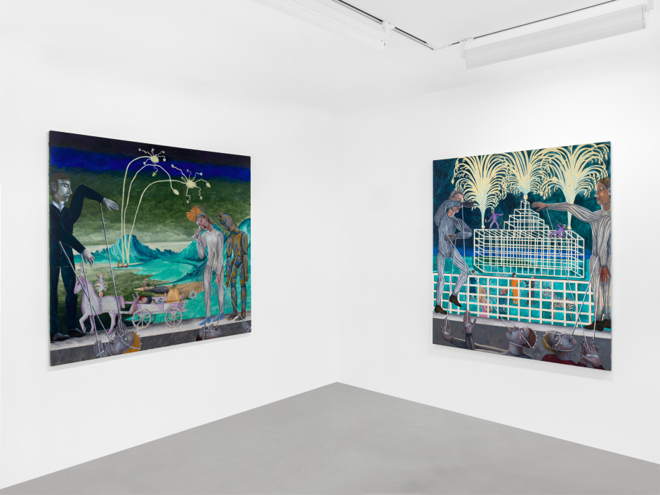 Installation view, Agnes Scherer, Woe and Awe, Sadie Coles HQ, Davies Street, 26 June - 17 August 2024  © Agnes Scherer. Courtesy of the Artist and Sadie Coles HQ, London.  Photo: Katie Morrison