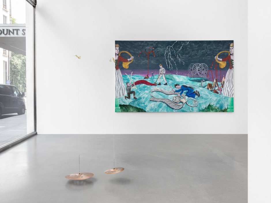 Installation view, Agnes Scherer, Woe and Awe, Sadie Coles HQ, Davies Street, 26 June - 17 August 2024  © Agnes Scherer. Courtesy of the Artist and Sadie Coles HQ, London.  Photo: Katie Morrison