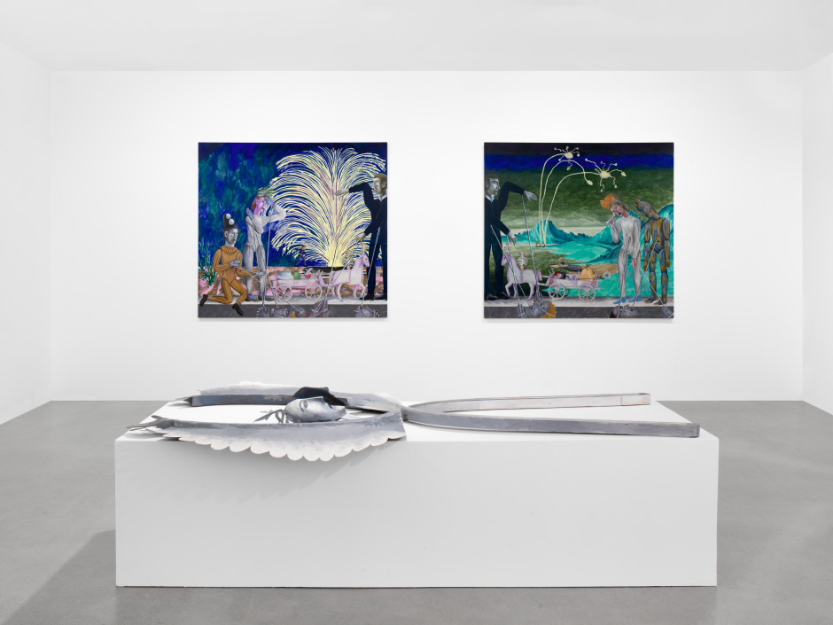 Installation view, Agnes Scherer, Woe and Awe, Sadie Coles HQ, Davies Street, 26 June - 17 August 2024  © Agnes Scherer. Courtesy of the Artist and Sadie Coles HQ, London.  Photo: Katie Morrison
