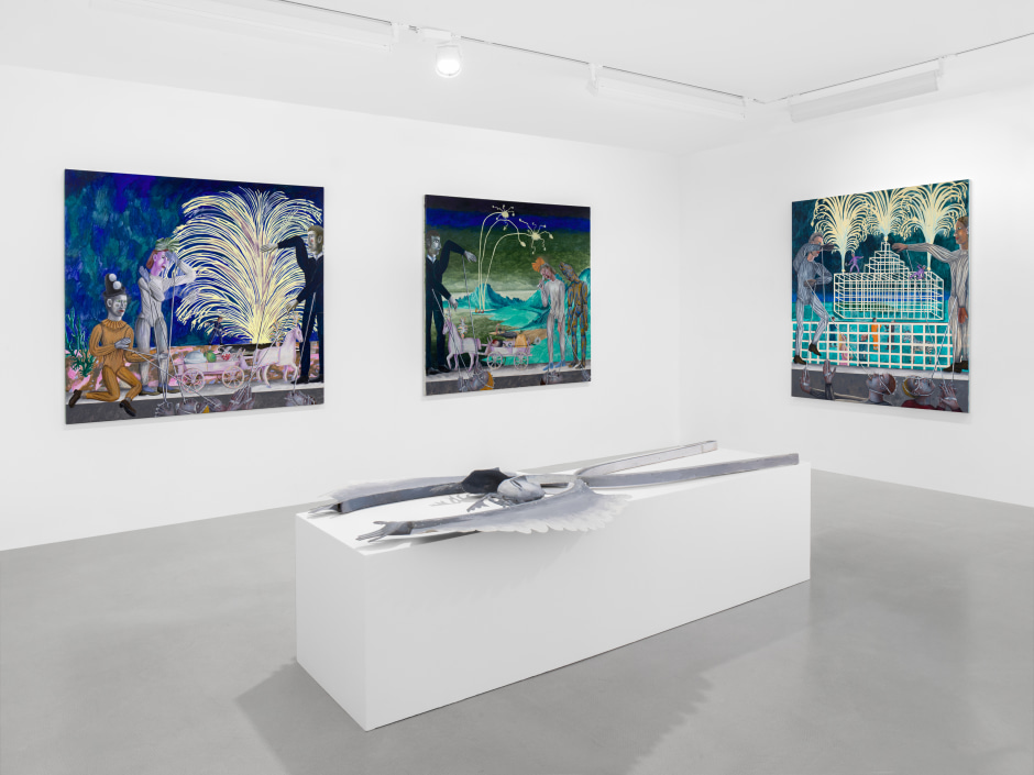 Installation view, Agnes Scherer, Woe and Awe, Sadie Coles HQ, Davies Street, 26 June - 17 August 2024  © Agnes Scherer. Courtesy of the Artist and Sadie Coles HQ, London.  Photo: Katie Morrison
