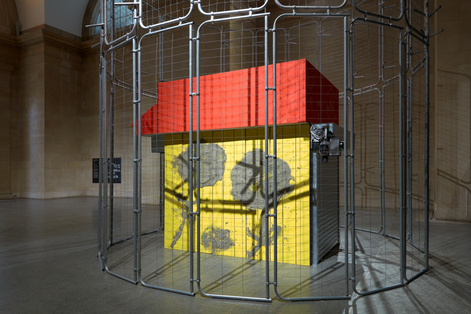 Installation view, Alvaro Barrington, GRACE, Tate Britain Commission, Tate Britain, London, 29 May 2024 - 26 January 2025  © Alvaro Barrington. Courtesy of the Artist, Sadie Coles HQ, Thaddaeus Ropac and MASSIMODECARLO.  Photo: Robert Glowacki