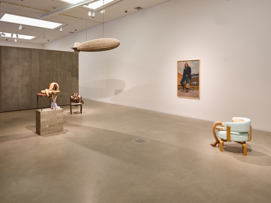 Installation view, Sarah Lucas, Sense of Human, Kunsthalle Mannheim, Mannheim, 07 June - 20 October 2024  © Sarah Lucas. Courtesy Sadie Coles HQ, London.
