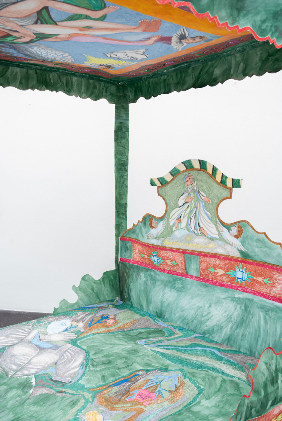 Installation view, Agnes Scherer, Ein seltsames Spiel, Kunst Halle Sankt Gallen, Sankt Gallen, 4 November 2023 - 21 January 2024  © Agnes Scherer. Courtesy of the Artist, ChertLüdde, Berlin and Sans titre, Paris  Photo: E. Sommer / Kunst Halle Sankt Gallen