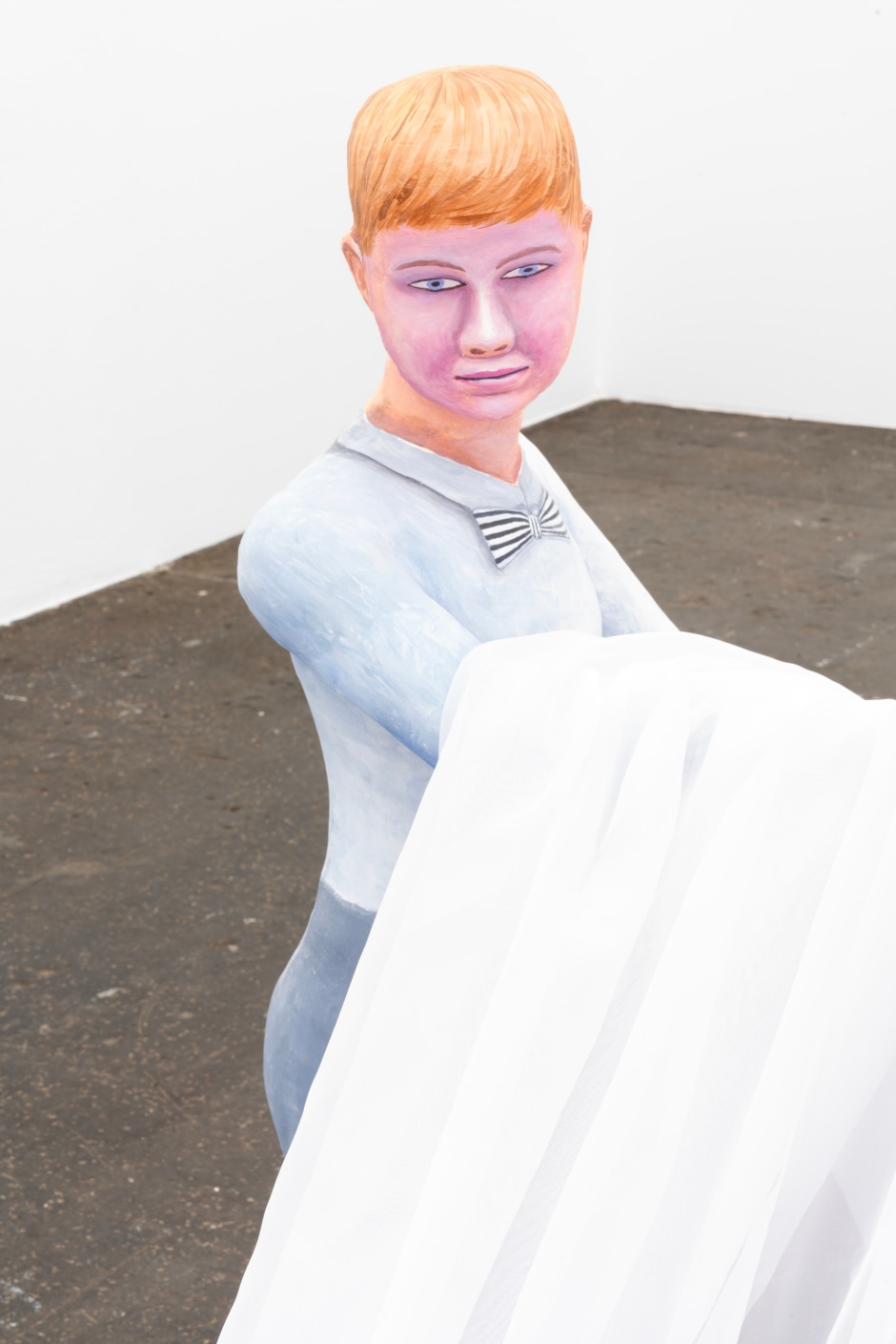 Installation view, Agnes Scherer, Ein seltsames Spiel, Kunst Halle Sankt Gallen, Sankt Gallen, 4 November 2023 - 21 January 2024  © Agnes Scherer. Courtesy of the Artist, ChertLüdde, Berlin and Sans titre, Paris  Photo: E. Sommer / Kunst Halle Sankt Gallen