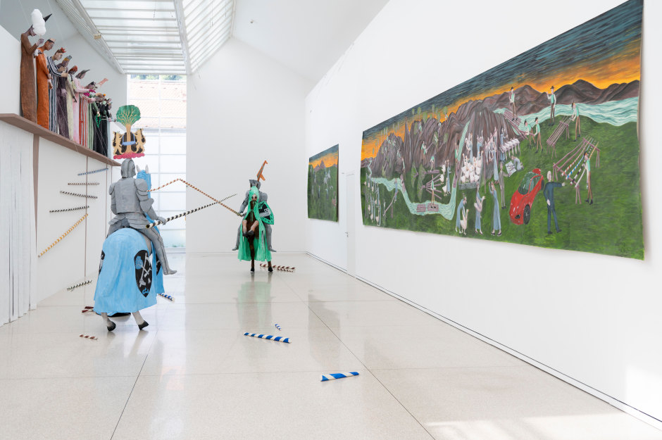 Installation view, Agnes Scherer, Savoir Vivre, Heidelberger Kunstverein, Heidelberg, 27 May - 6 August 2023  © Agnes Scherer. Courtesy the Artist and Heidelberger Kunstverein.  Photo: Tanja Meißner