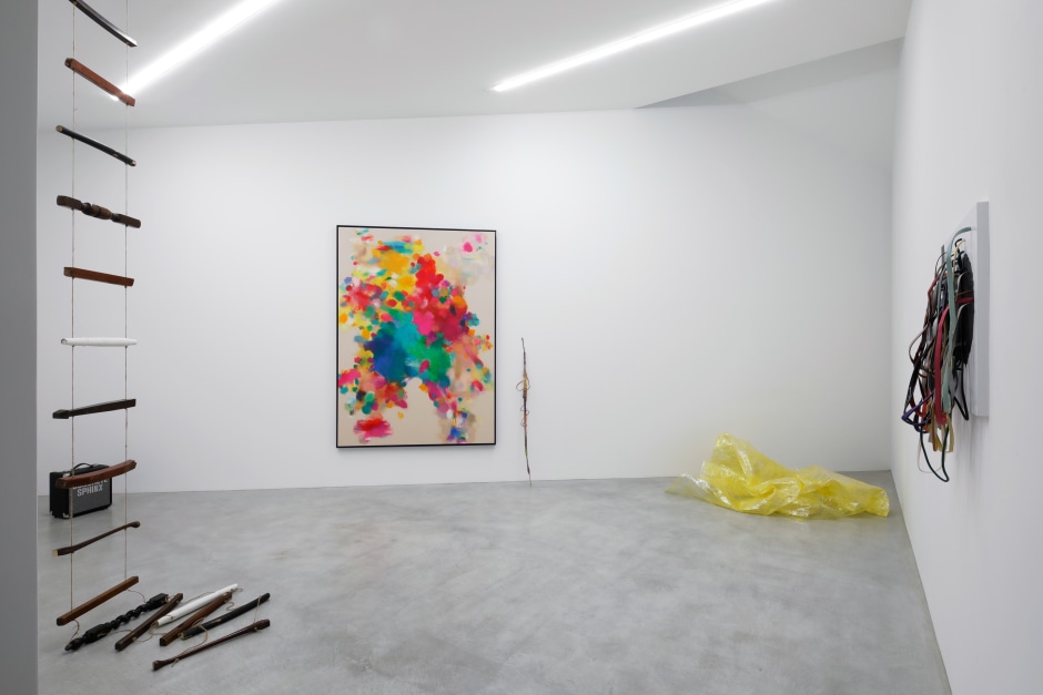 Installation view, Jim Lambie, Concrete Sphinx, Oscaar Mouligne, Kyoto, 25 May - 3 August 2024  © Jim Lambie. Courtest of the Artist and Oscaar Mouligne, Kyoto.