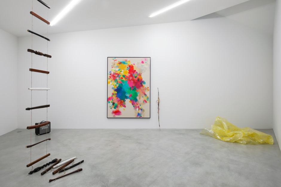 Installation view, Jim Lambie, Concrete Sphinx, Oscaar Mouligne, Kyoto, 25 May - 3 August 2024  © Jim Lambie. Courtest of the Artist and Oscaar Mouligne, Kyoto.