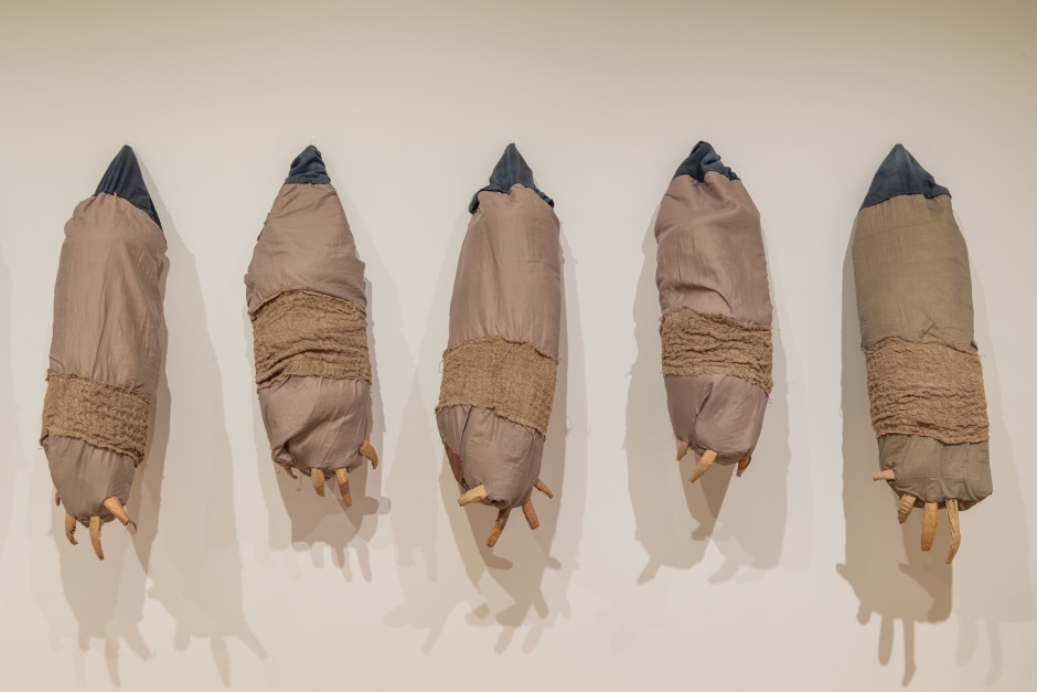 Installation view, Monster Chetwynd, A Tax Haven Run By Women as part of Performer and Participant, Tate Modern, London, 24 May 2024 - 18 May 2025  © Monster Chetwynd. Courtesy the Artist and Sadie Coles HQ, London.  Photo: © Tate / Lucy Dawkins