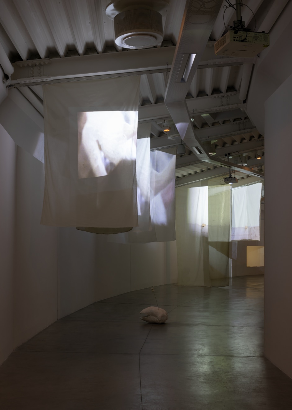 Installation view, Yu Ji, Hide Me in Your Belly, Centro Pecci, Prato, 28 June - 8 September 2024  © Yu Ji. Courtesy the Artist and Sadie Coles HQ, London.  Photo: Andrea Rossetti