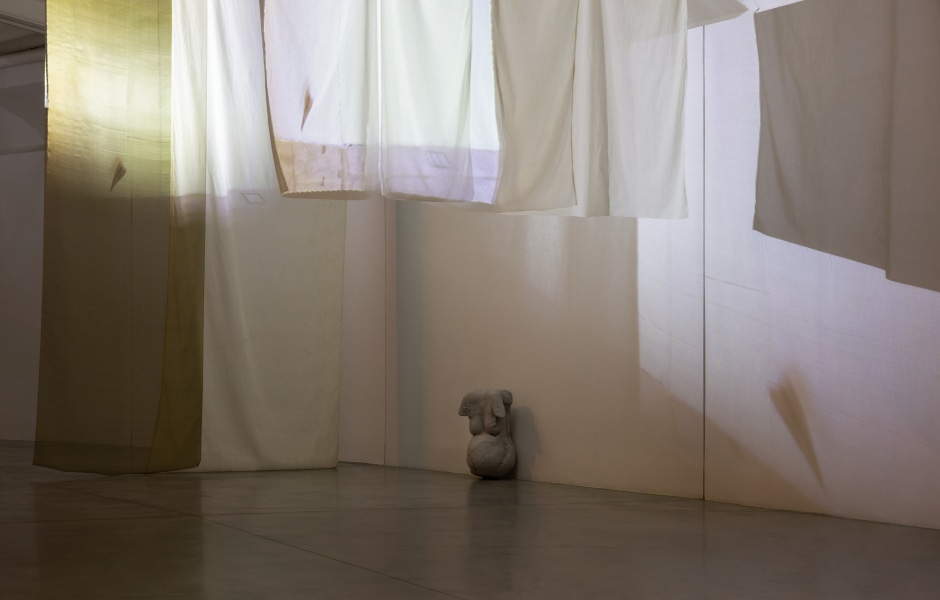 Installation view, Yu Ji, Hide Me in Your Belly, Centro Pecci, Prato, 28 June - 8 September 2024  © Yu Ji. Courtesy the Artist and Sadie Coles HQ, London.  Photo: Andrea Rossetti