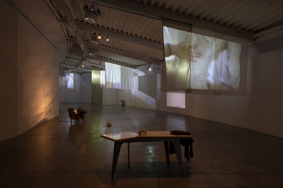 Installation view, Yu Ji, Hide Me in Your Belly, Centro Pecci, Prato, 28 June - 8 September 2024  © Yu Ji. Courtesy the Artist and Sadie Coles HQ, London.  Photo: Andrea Rossetti