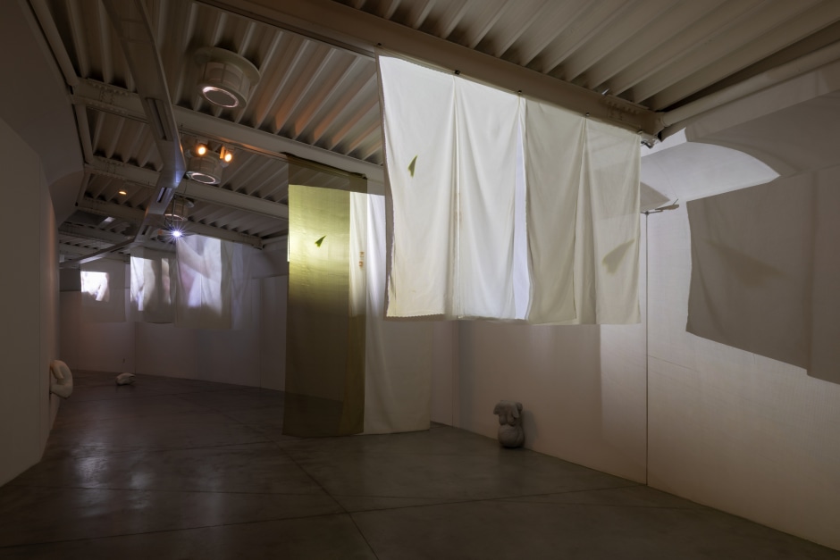 Installation view, Yu Ji, Hide Me in Your Belly, Centro Pecci, Prato, 28 June - 8 September 2024  © Yu Ji. Courtesy the Artist and Sadie Coles HQ, London.  Photo: Andrea Rossetti