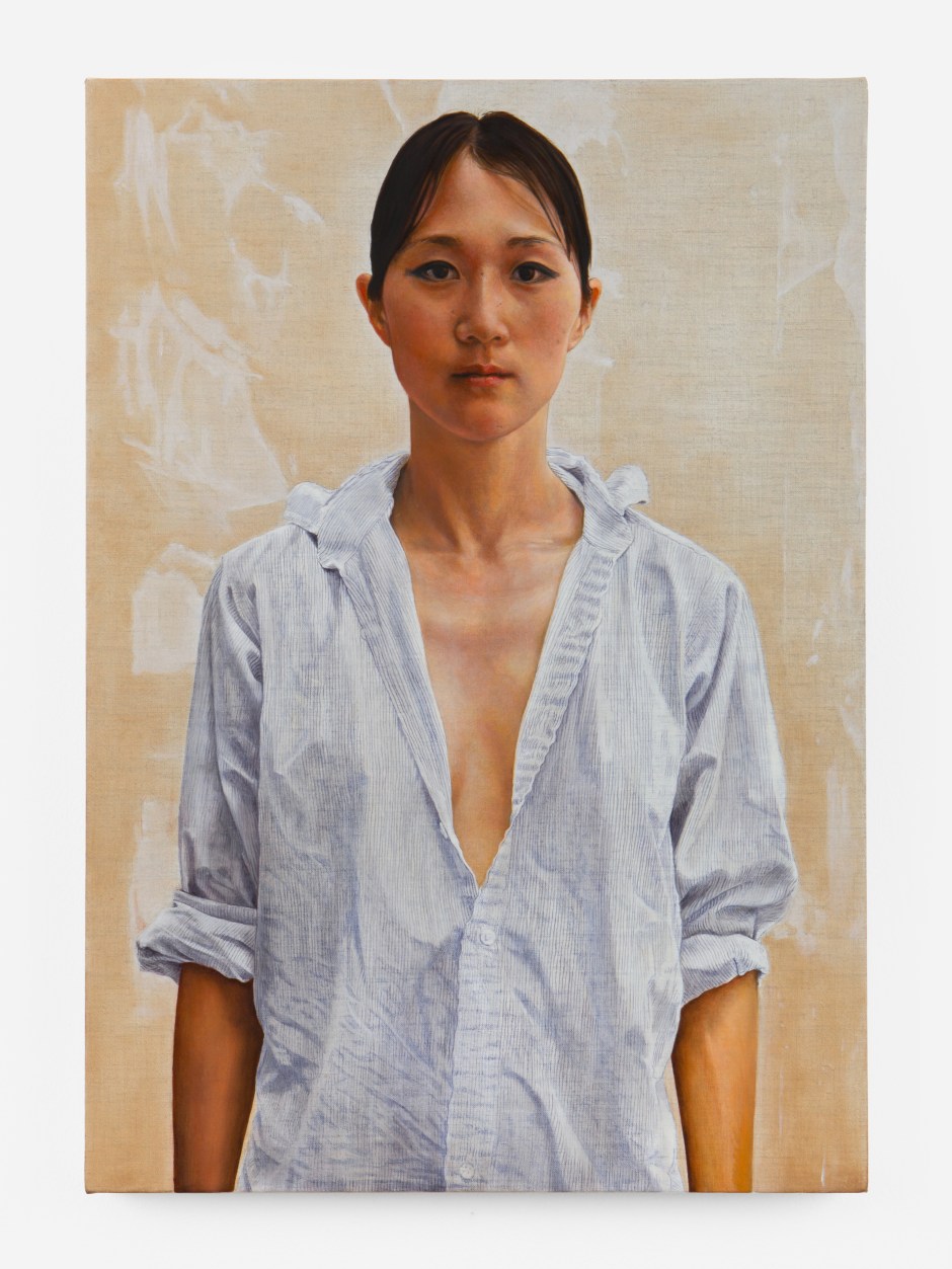 Don Brown  Yoko 2024 oil on linen  51.2 x 35.9 x 2 cm / 20 ⅛ x 14 ⅛ x ¾ in