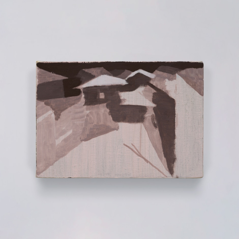 Yu Nishimura  a corner, 2024  oil on canvas  16 x 22.9 x 2 cm / 6 ¼ x 9 x ¾ in  © Yu Nishimura. Courtesy the Artist, Sadie Coles HQ, London and Crèvecoeur, Paris.  Photo: Kei Okano