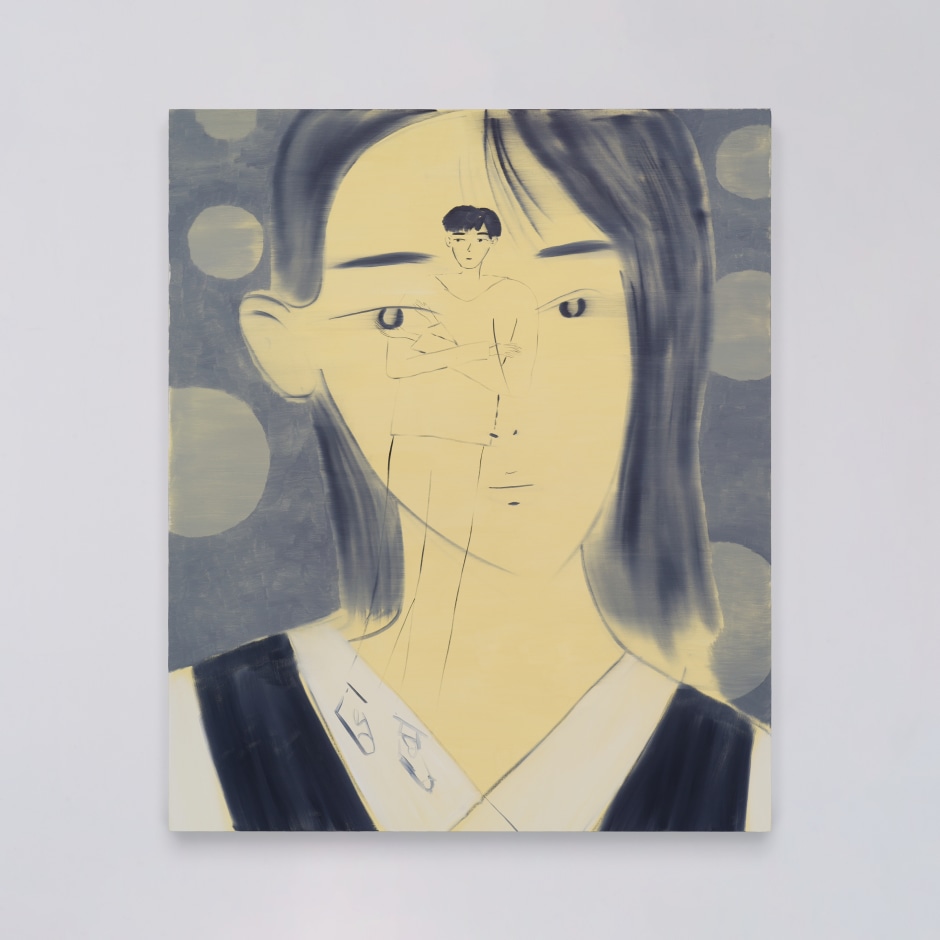 Yu Nishimura  orbit, 2024  Signed and dated on verso  oil on canvas  194.2 x 162 x 3.5 cm / 76 ½ x 63 ¾ x 1 ⅜ in  © Yu Nishimura. Courtesy the Artist, Sadie Coles HQ, London and Crèvecoeur, Paris.  Photo: Kei Okano