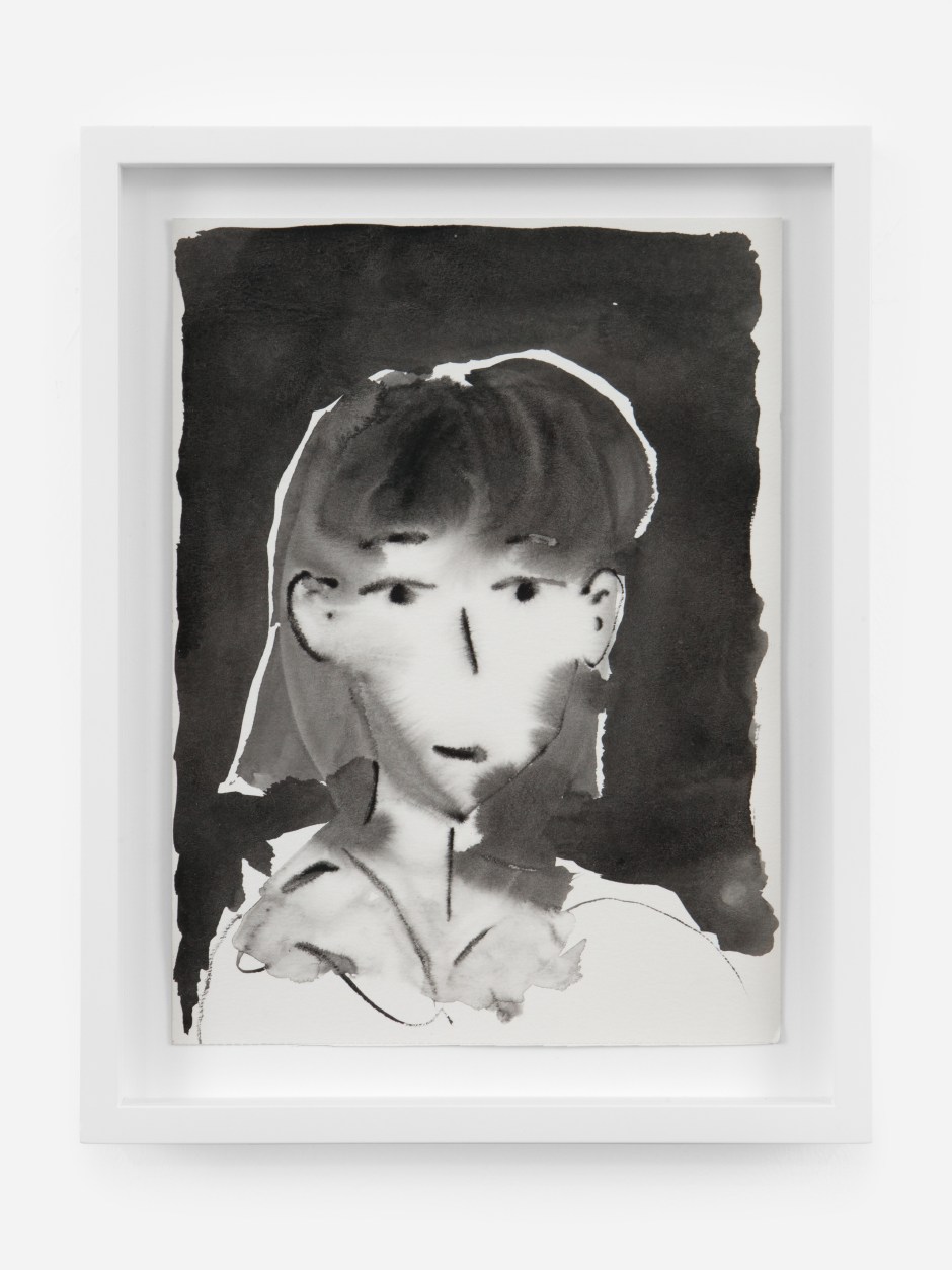 Yu Nishimura  Untitled, 2022  Signed and dated on verso  watercolour on paper  site size: 28.5 x 21 cm / 11 ¼ x 8 ¼ in frame size: 34.4 x 26.8 x 3.8 cm / 13 ½ x 10 ½ x 1 ½ in  © Yu Nishimura. Courtesy the Artist, Sadie Coles HQ, London and Crèvecoeur, Paris.  Photo: Katie Morrisson