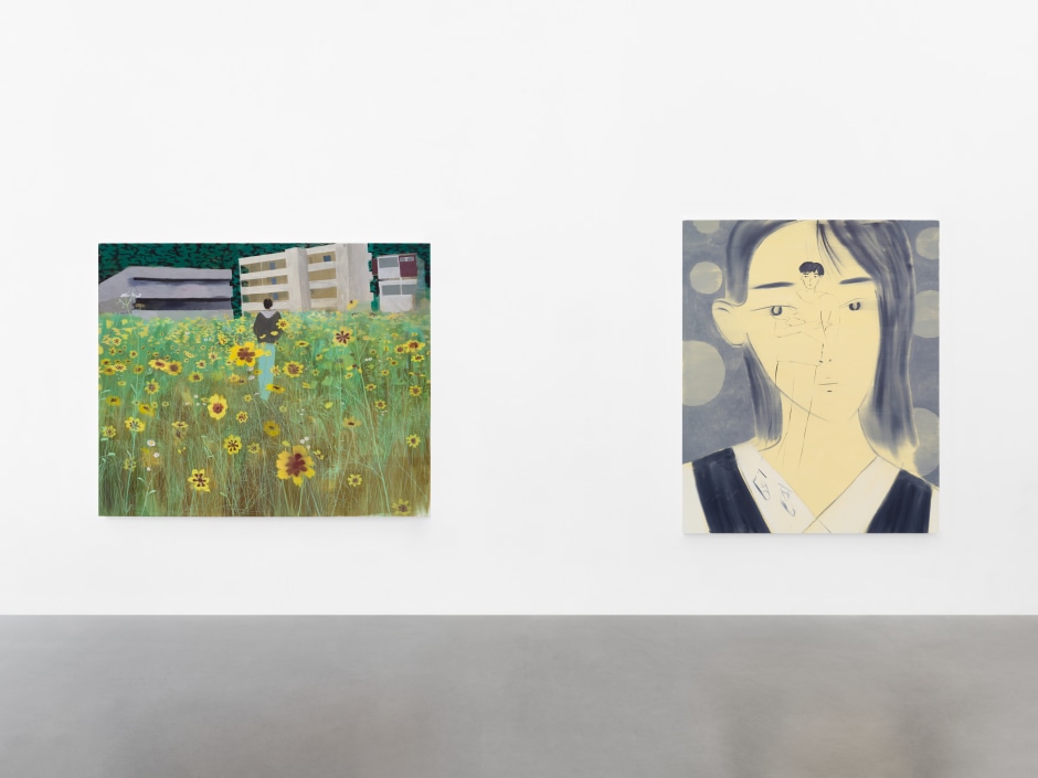 Installation view, Yu Nishimura, Synopsis, Sadie Coles HQ, Davies Street, 08 October - 09 November 2024  © Yu Nishimura. Courtesy of the Artist and Sadie Coles HQ, London.  Photo: Arthur Gray