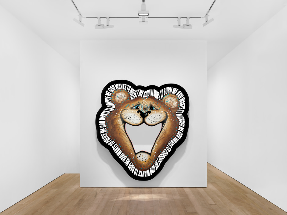 Installation view, Jordan Wolfson, Mirror and Bear, Sadie Coles HQ, Bury Street, 07 October - 02 November 2024  © Jordan Wolfson. Courtesy of the Artist and Sadie Coles HQ, London.  Photo: Jordan Wolfson